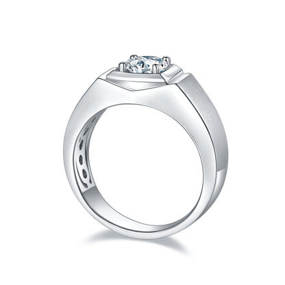 The Regent  1ct Moissanite Silver Ring