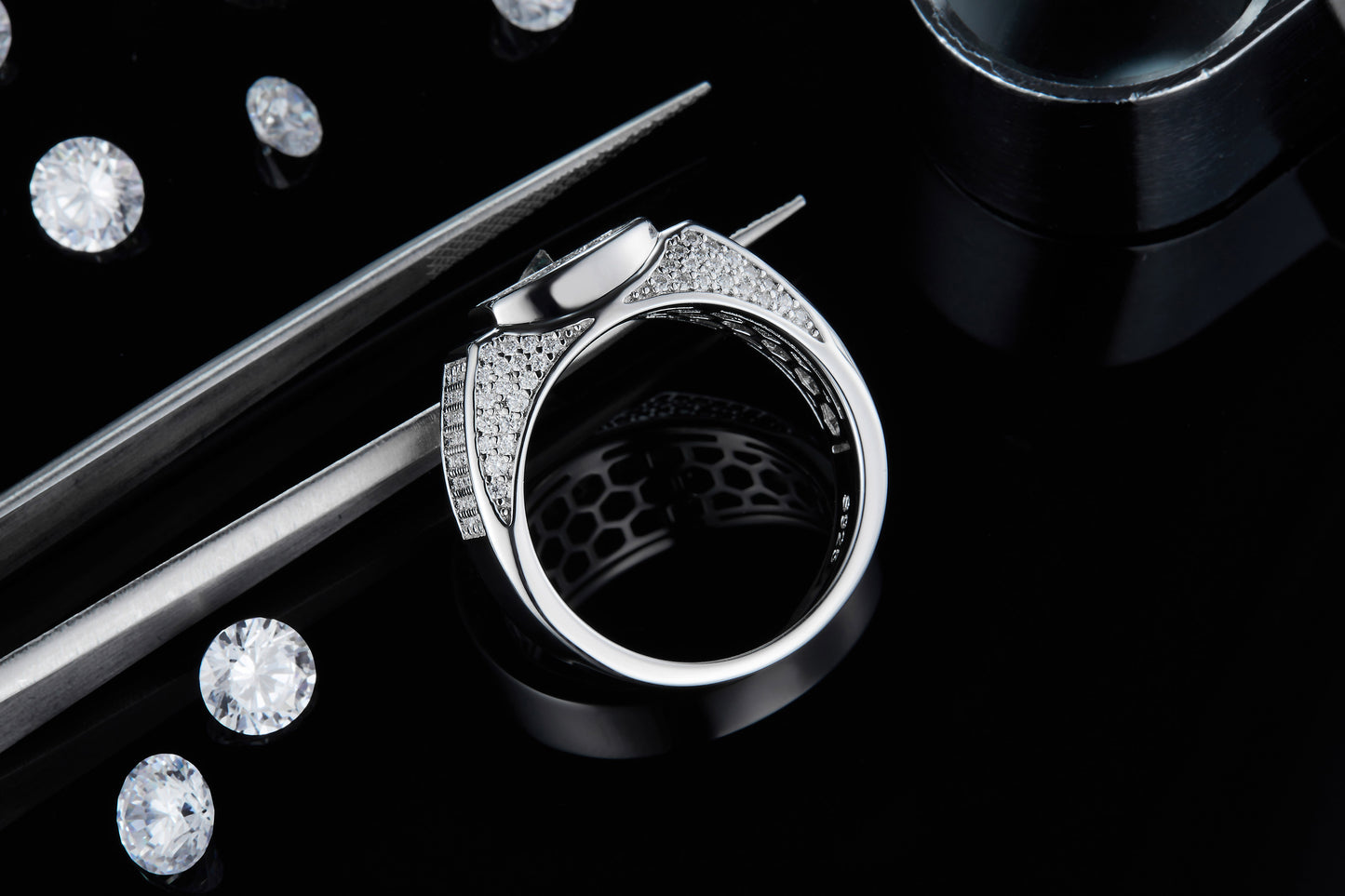 The Sovereign Moissanite925 Silver Ring