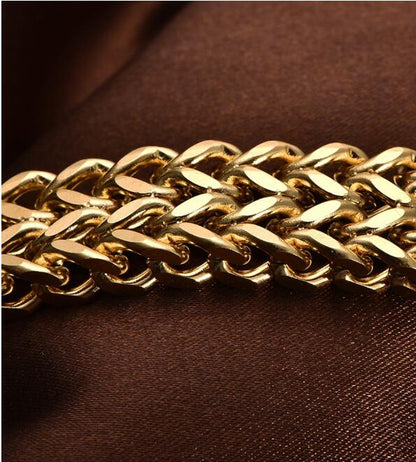 Double-Layer Chain Bracelet  Stainless Steel