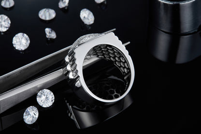The Zenith Moissanite Silver Ring