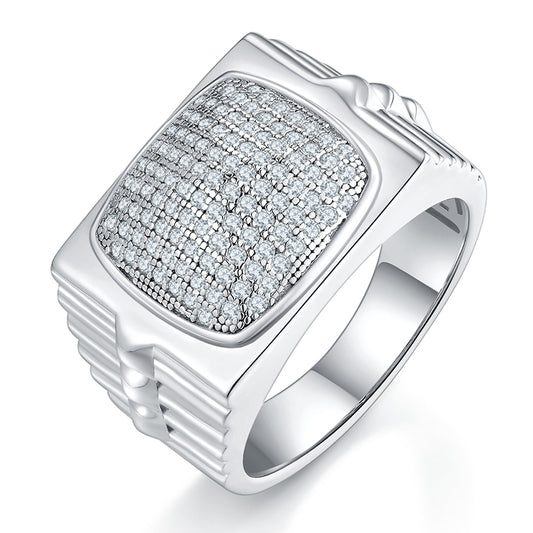 The Zenith Moissanite Silver Ring
