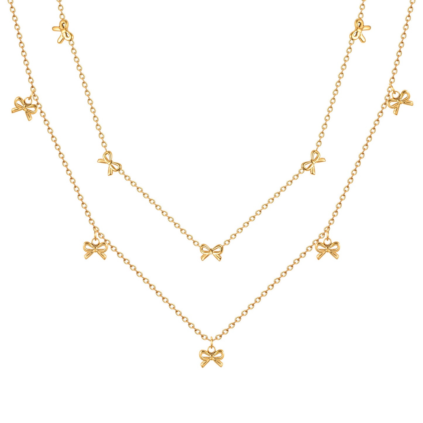 Bella Bow Charm Necklace