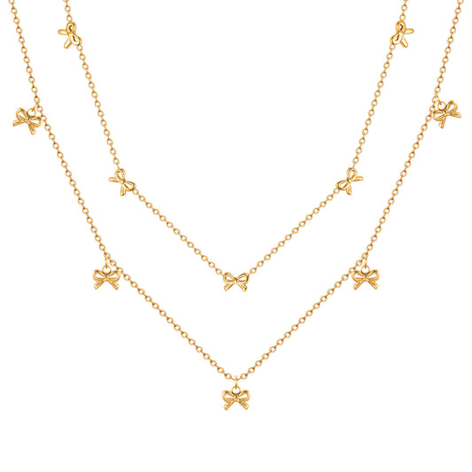 Bella Bow Charm Necklace