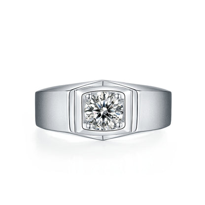 The Regent  1ct Moissanite Silver Ring