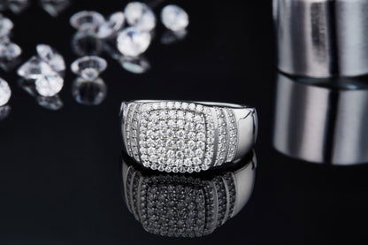 The Valor  Moissanite Silver Ring
