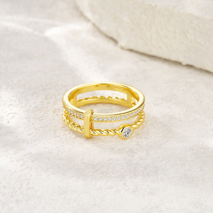 KIMY LUX  Moissanite Ring