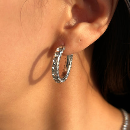 GULIA Zircon Hoop Earrings - view 7