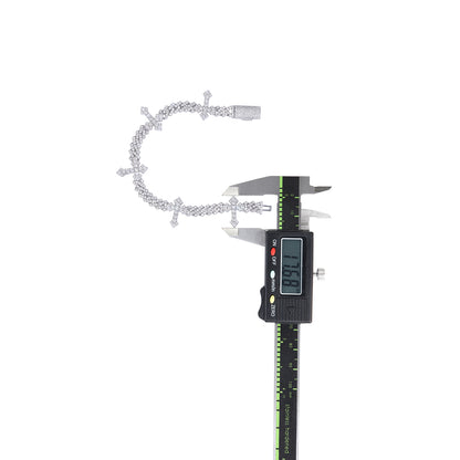 The Bastion  Moissanite Silver Bracelet