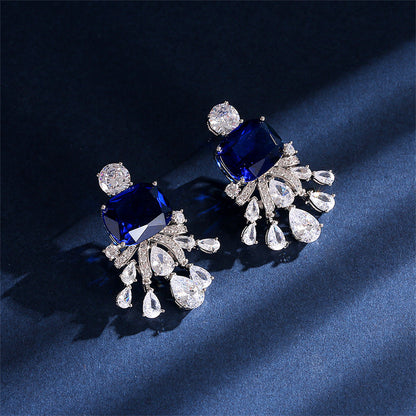Zircon Square Eardrop