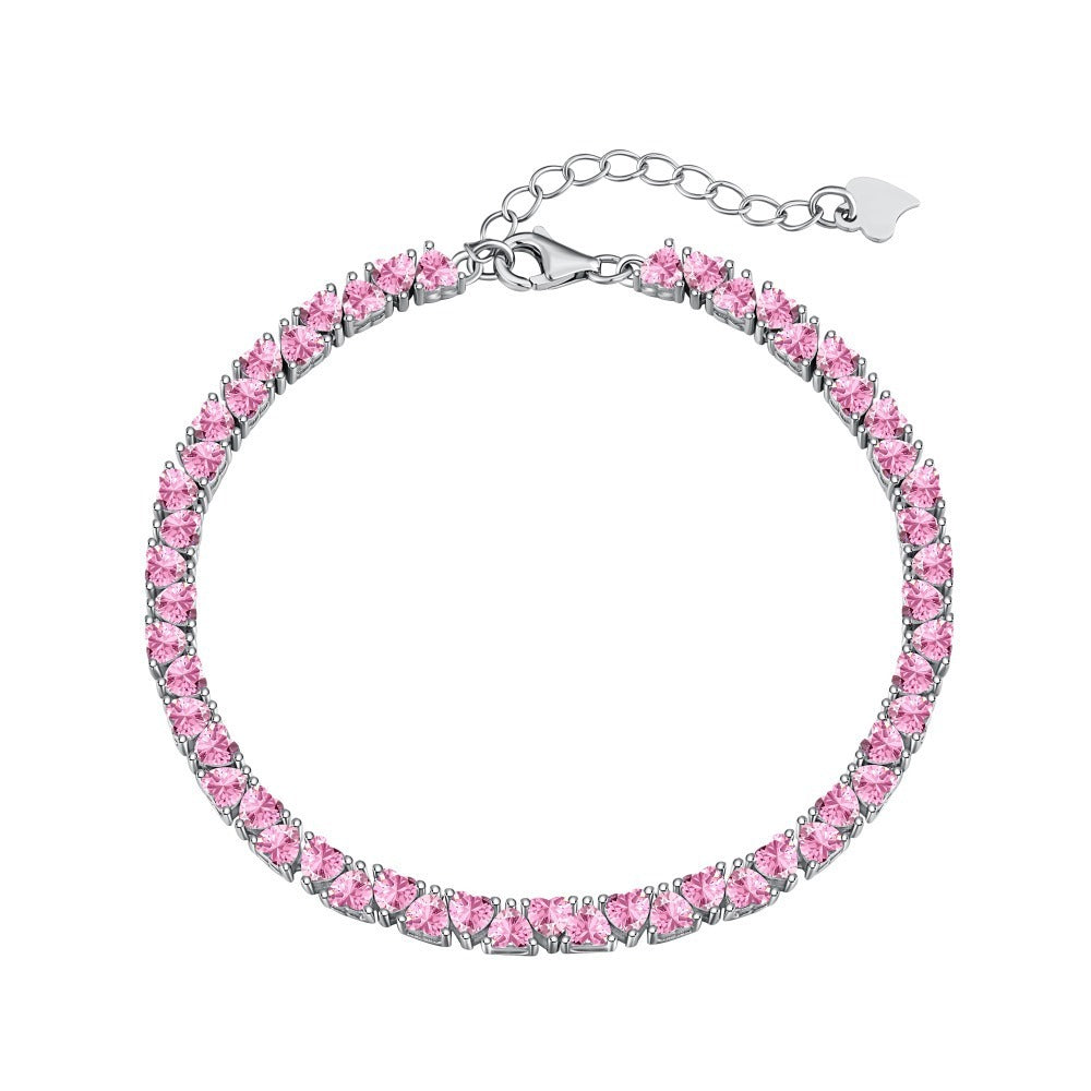 S925 Sterling Silve Tennis Zircon Bracelet