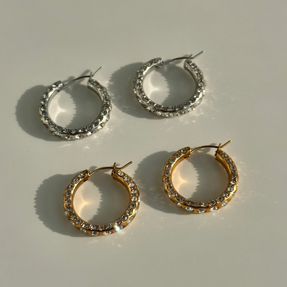 GULIA Zircon Hoop Earrings - view 9