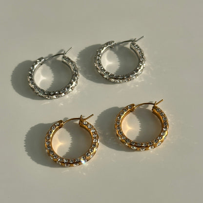 GULIA Zircon Hoop Earrings - view 9
