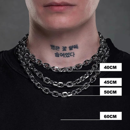 Cuban O-Link Necklace | Men's Stainless Steel Chain