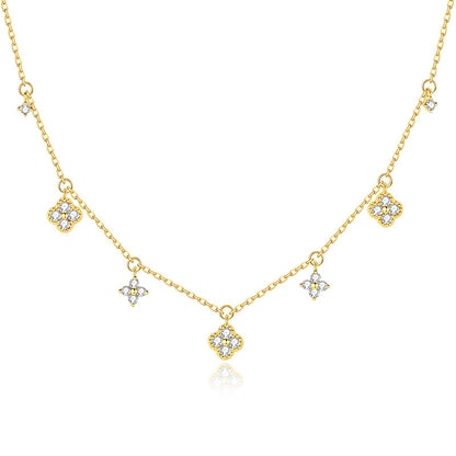 FLORA Zircon Flower Bracelet & Necklace