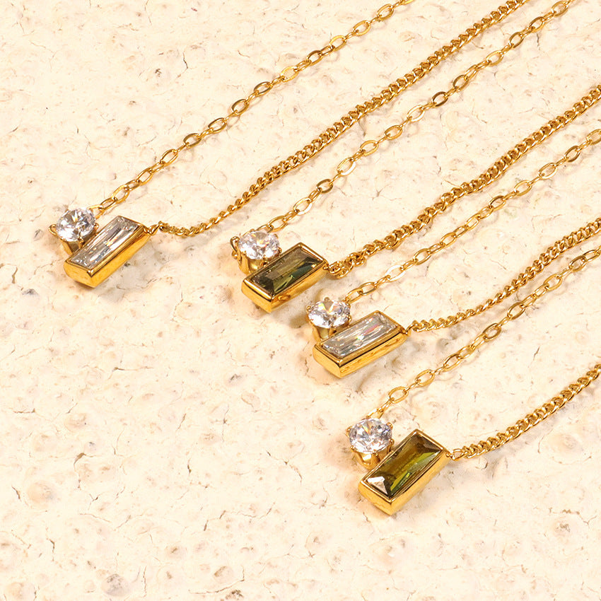 Olive Green Necklace