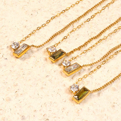 Olive Green Necklace