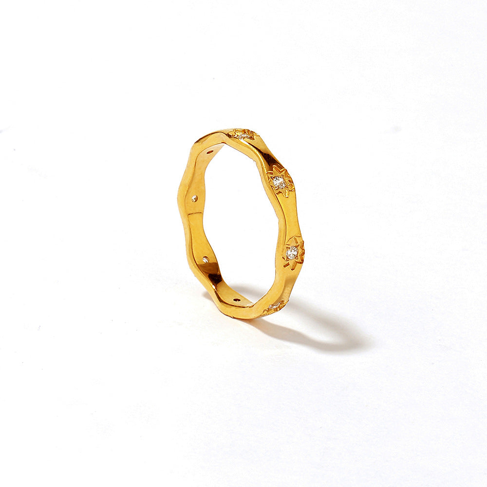 Stainless Steel Ring European And American Ins Light Luxury High Sense
