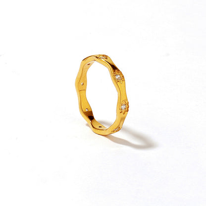 Stainless Steel Ring European And American Ins Light Luxury High Sense