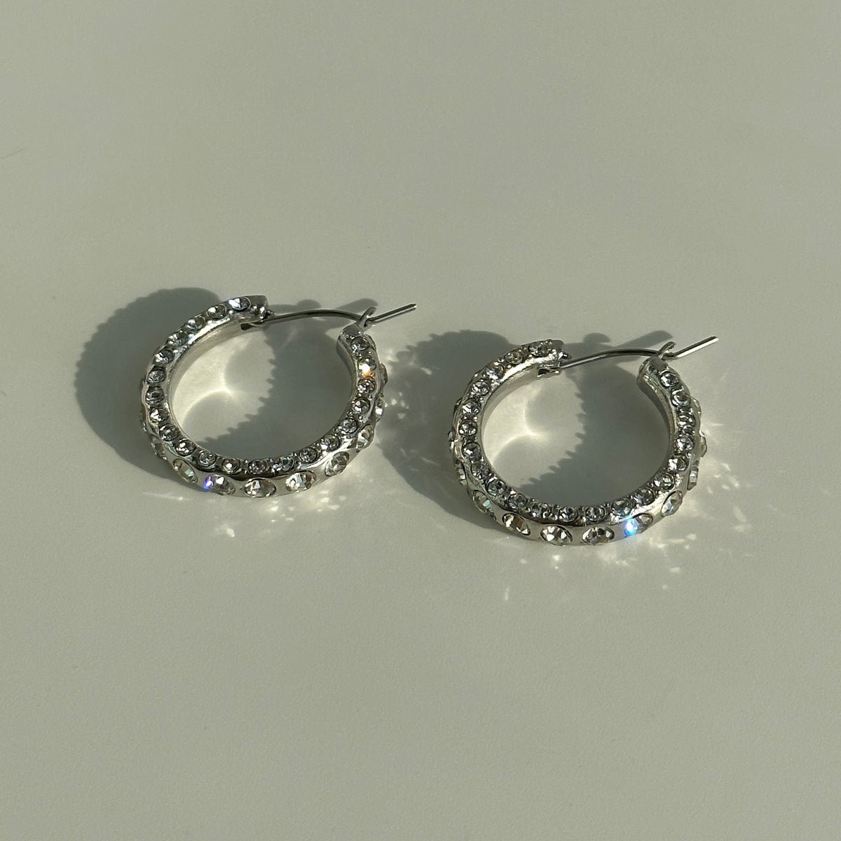 GULIA Zircon Hoop Earrings - view 4