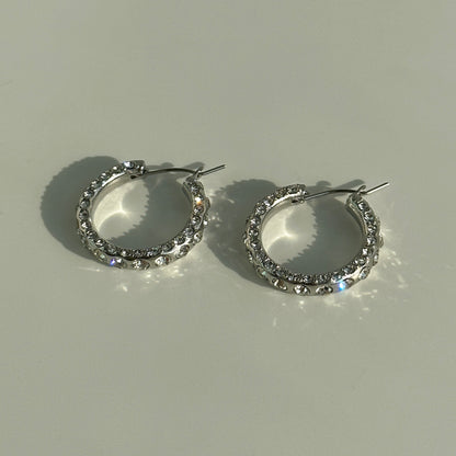 GULIA Zircon Hoop Earrings - view 4