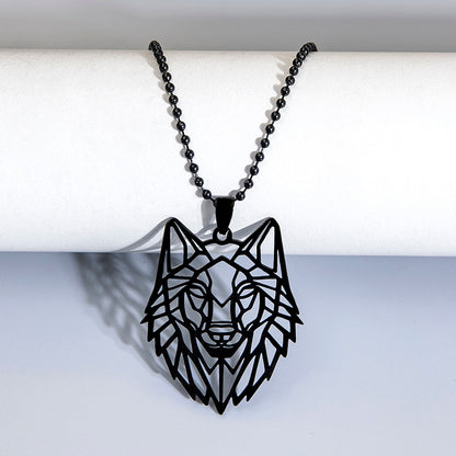 Wolf Head Pendant Necklace