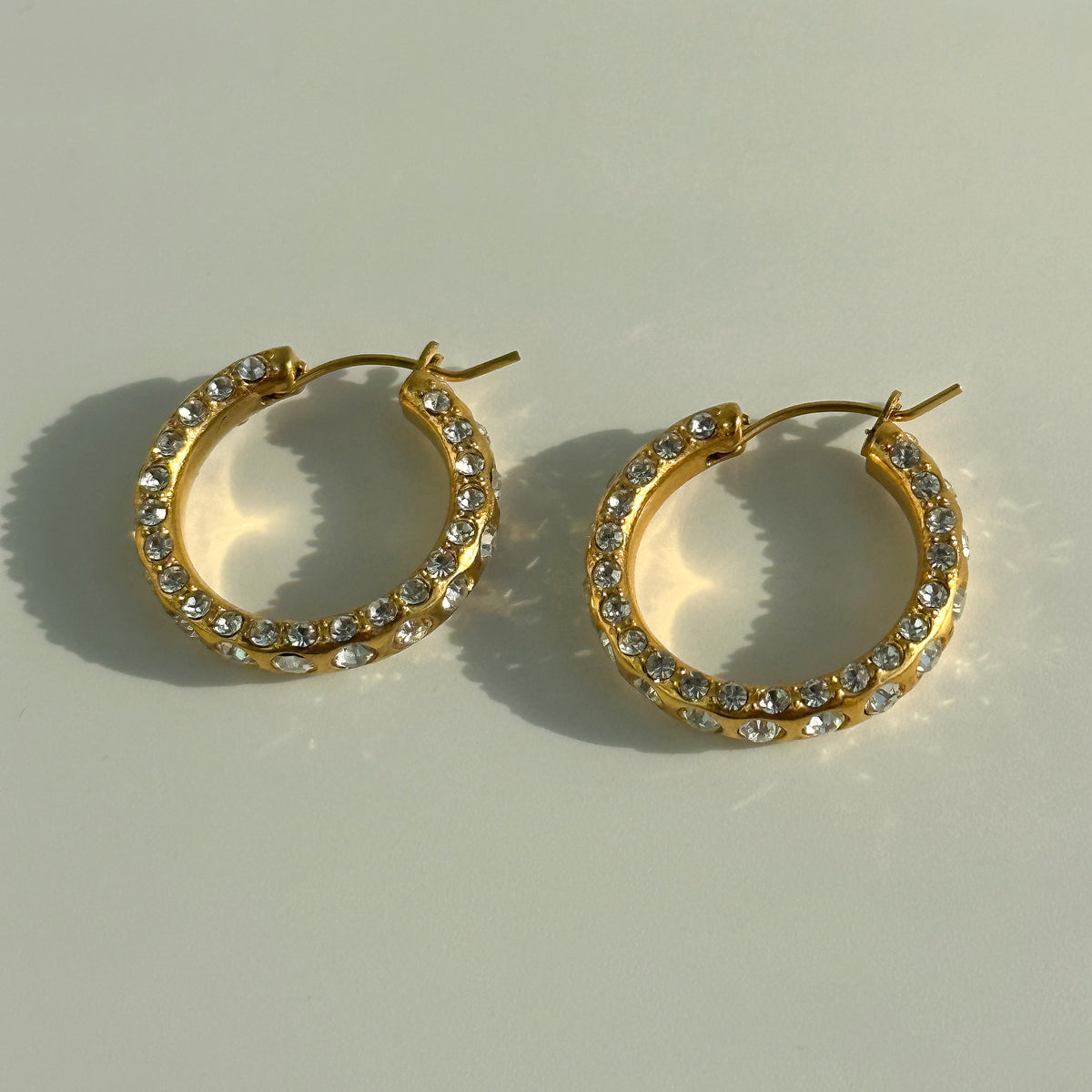 GULIA Zircon Hoop Earrings - view 10