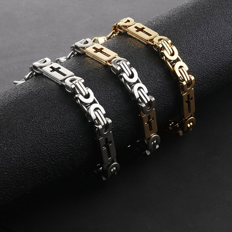 U-Shape Cross-Cutout Bracelet