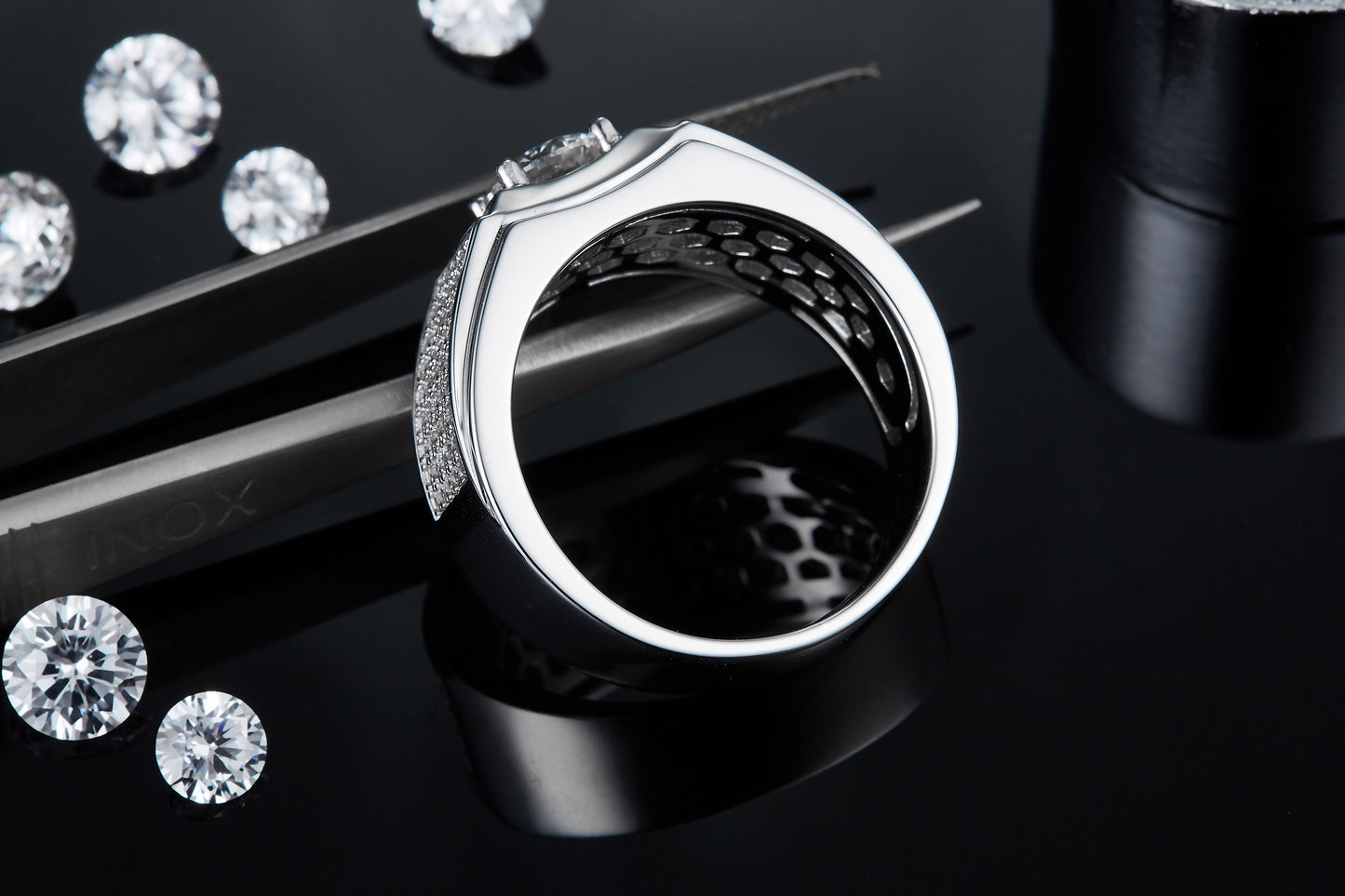 The Orion  1ct Moissanite Silver Ring