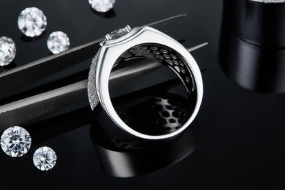 The Orion  1ct Moissanite Silver Ring