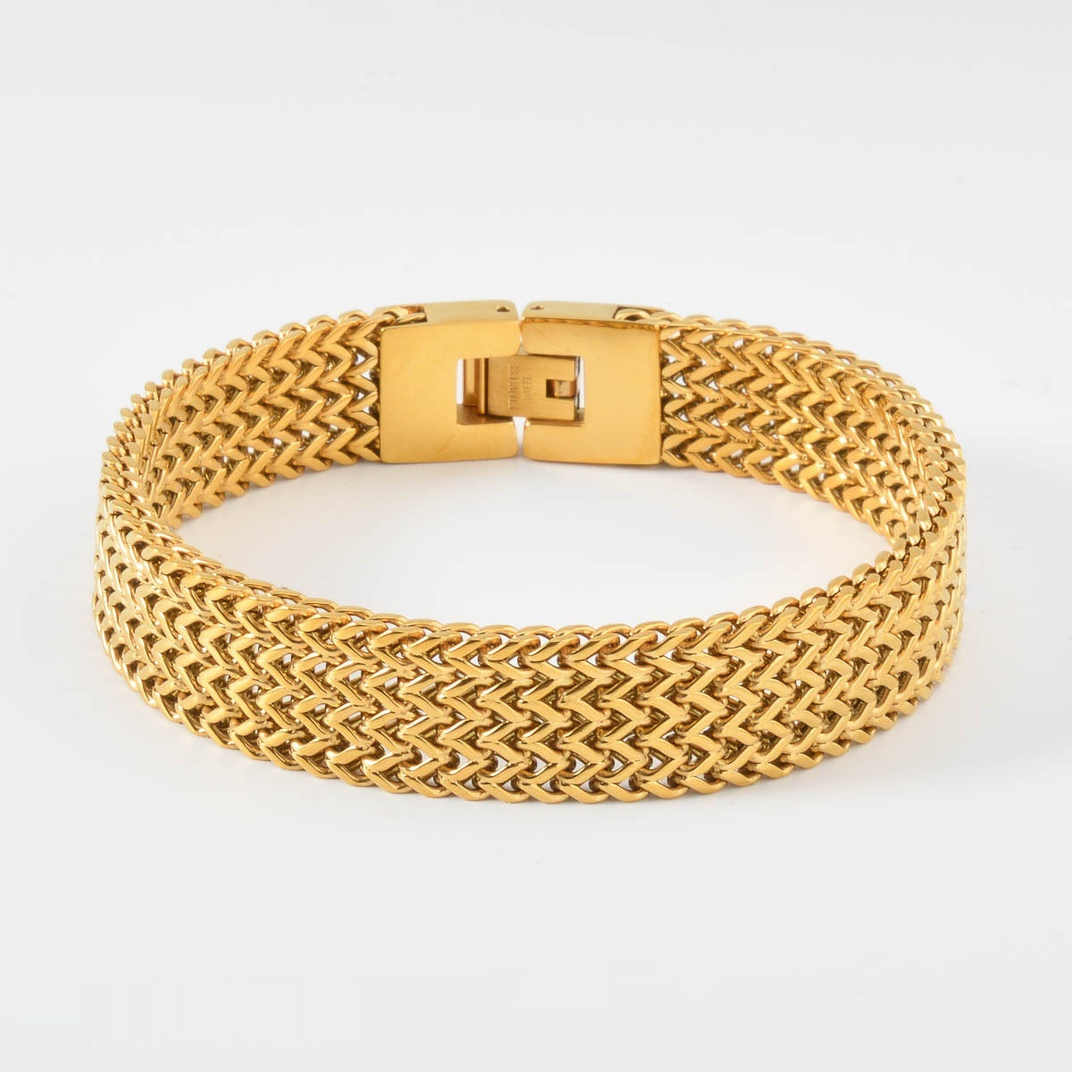 The Gilded 18K Gold Mesh Stainless Steel Bracelet