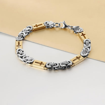 U-Shape Cross-Cutout Bracelet