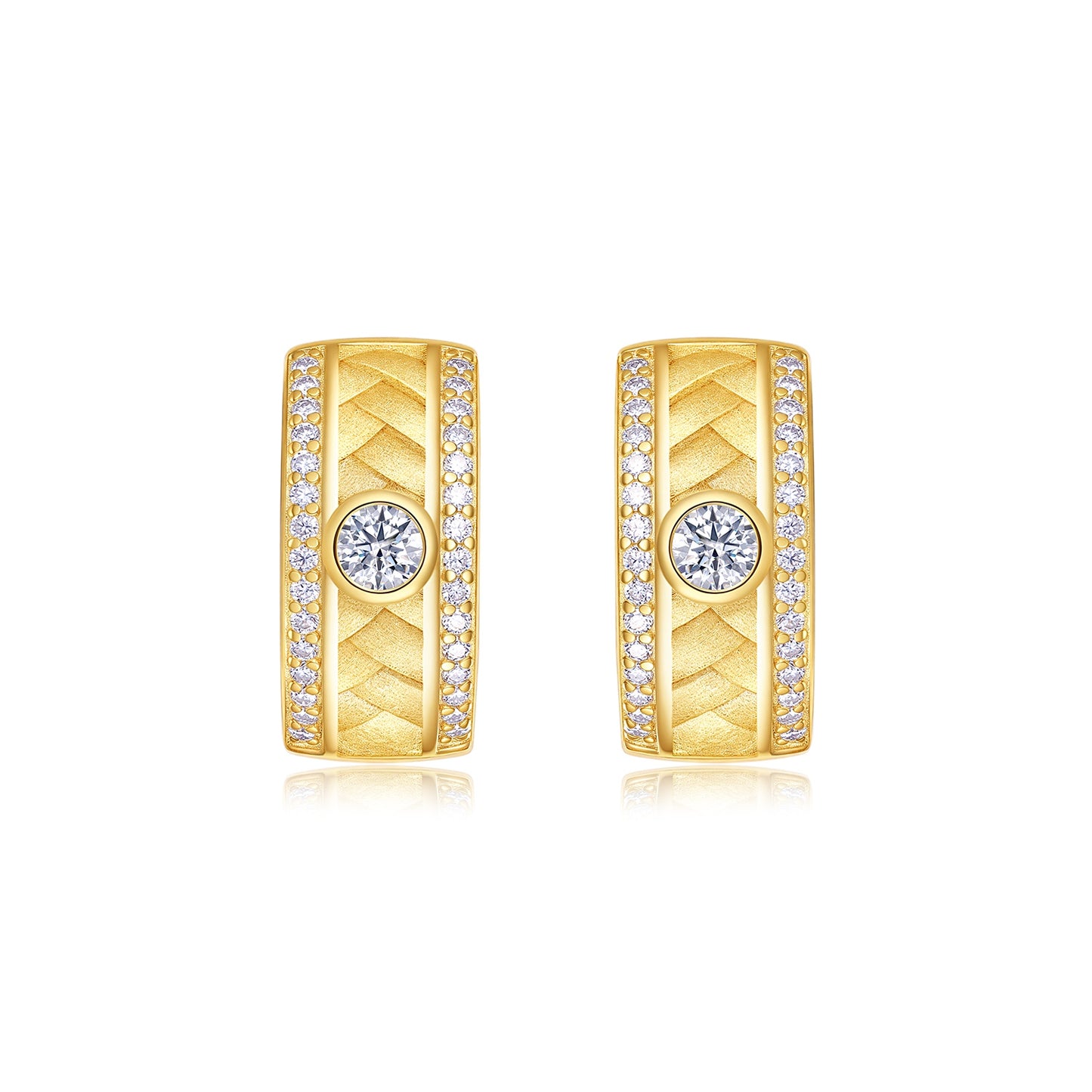 Aurore | Moissanite Earring Set | S925 Gold Plated Sterling Silver