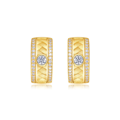 Aurore | Moissanite Earring Set | S925 Gold Plated Sterling Silver