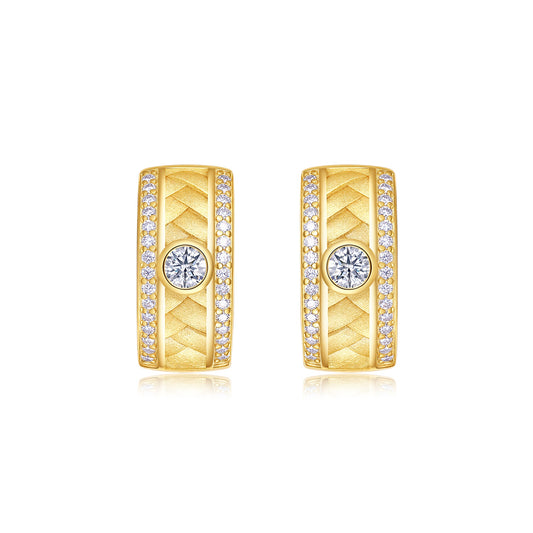 Aurore | Moissanite Earring Set | S925 Gold Plated Sterling Silver