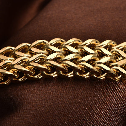 Double-Layer Chain Bracelet  Stainless Steel