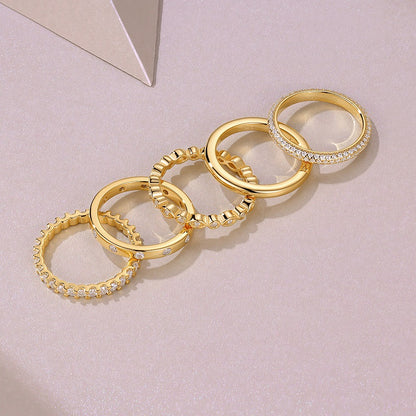 RODELLE Set  Moissanite Ring