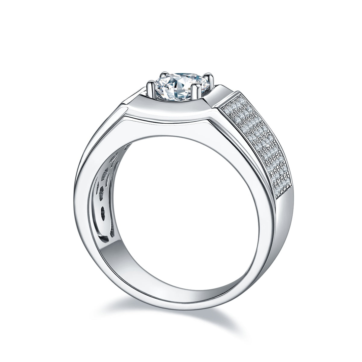 The Orion  1ct Moissanite Silver Ring