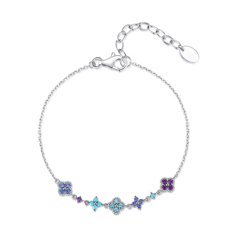 FLORA Zircon Flower Bracelet & Necklace