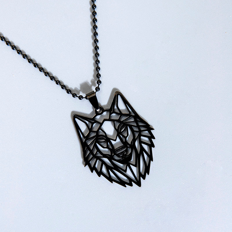 Wolf Head Pendant Necklace
