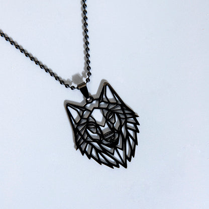 Wolf Head Pendant Necklace