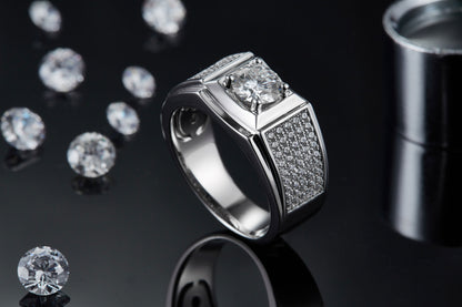 The Orion  1ct Moissanite Silver Ring