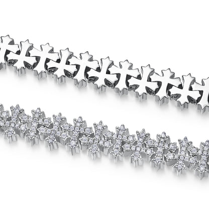 The Forge  Moissanite Silver Bracelet