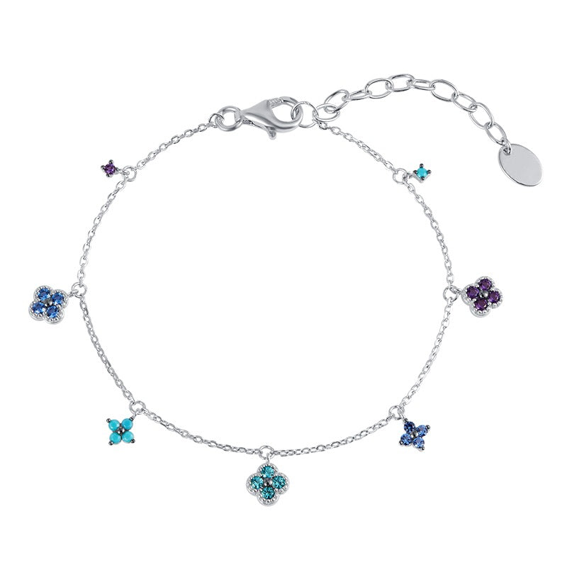 FLORA Zircon Flower Bracelet & Necklace