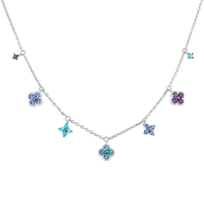 FLORA Zircon Flower Bracelet & Necklace
