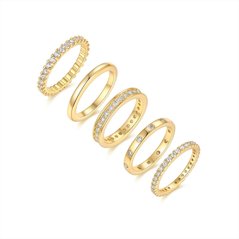RODELLE Set  Moissanite Ring