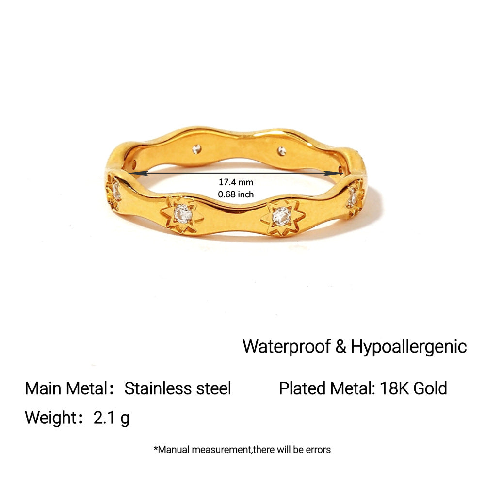 Stainless Steel Ring European And American Ins Light Luxury High Sense