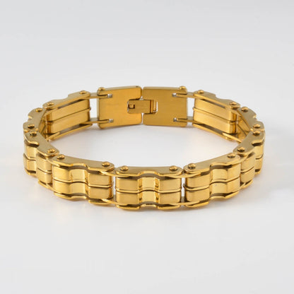 The Gilded 18K Gold Mesh Stainless Steel Bracelet