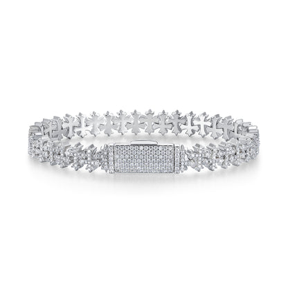 The Forge  Moissanite Silver Bracelet