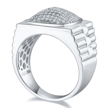 The Zenith Moissanite Silver Ring