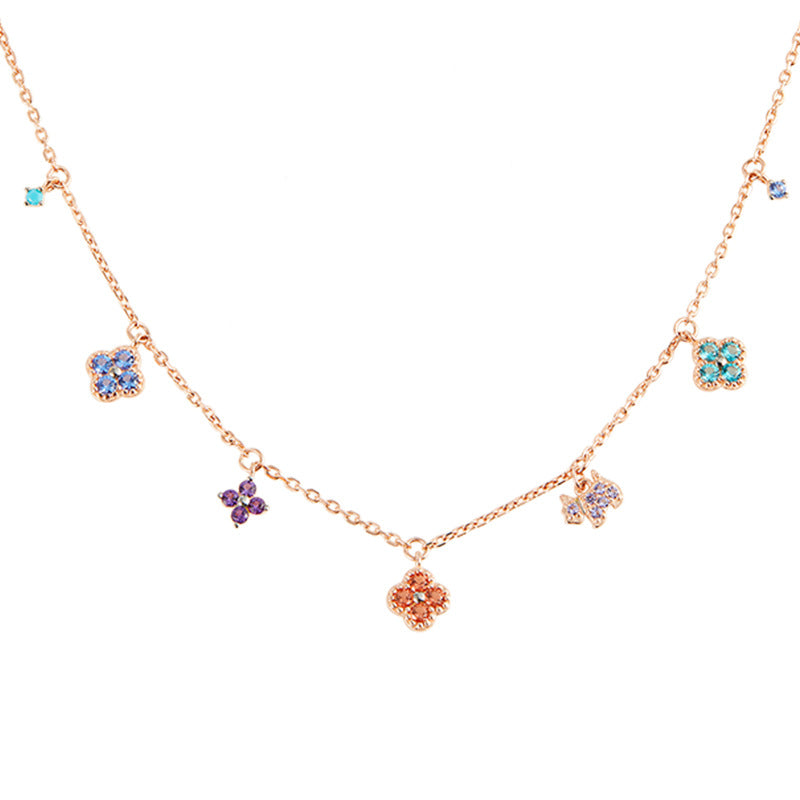 FLORA Zircon Flower Bracelet & Necklace